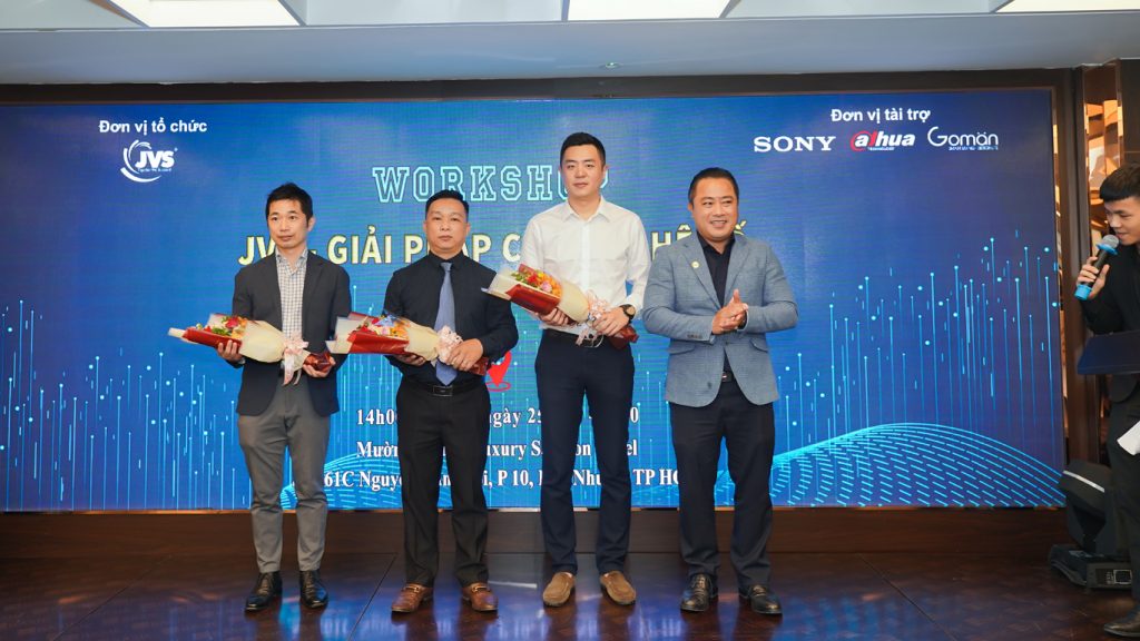 Goman tham gia Workshop giải pháp công nghệ số của nhà phân phối JVS cùng các đại diện Sony, Dahua